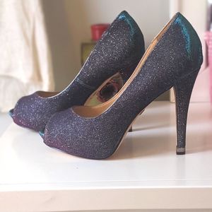 Badgley Mischka Luminescent Humbie IV Peep Toe